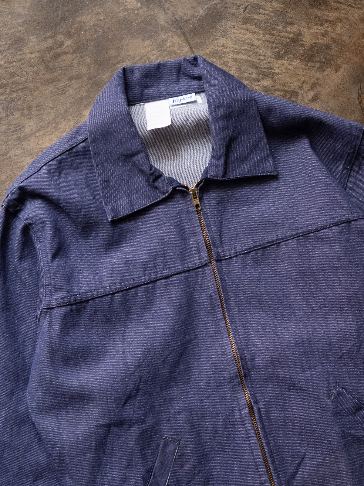 1970s-80s "Kiplay" French Denim Work Jacket Made in France
