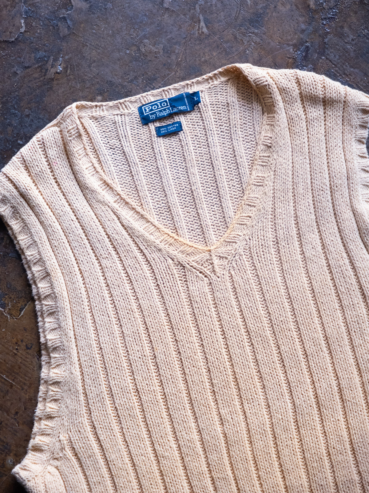 1990s "Polo by Ralph Lauren" Cotton Linen Vest