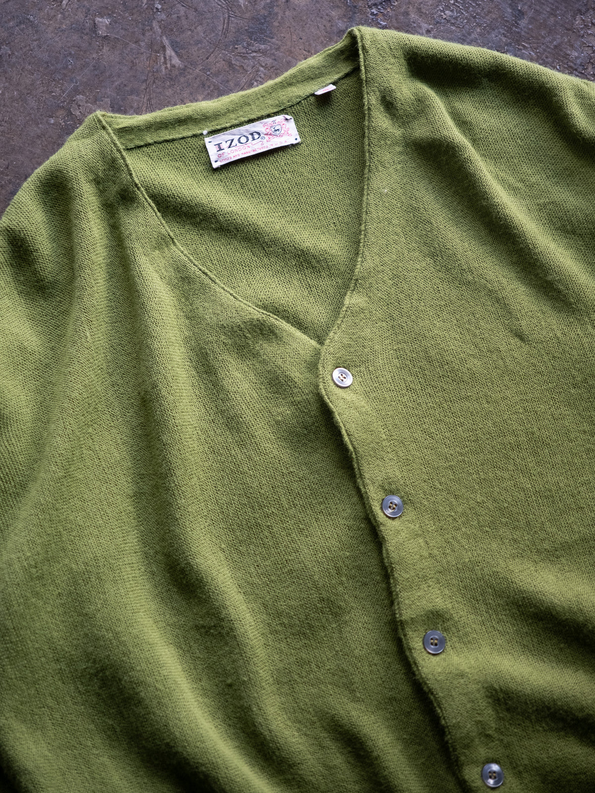 1970s "IZOD OF LONDON" Acrylic Cardigan