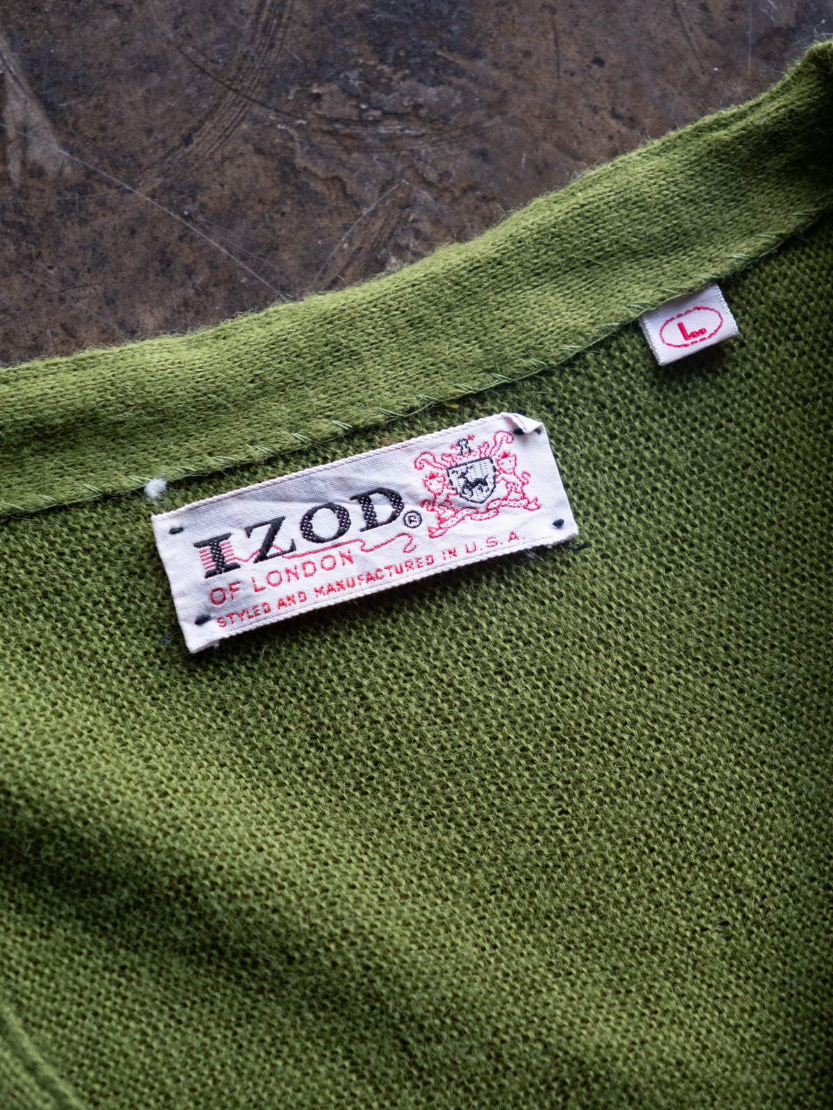 1970s "IZOD OF LONDON" Acrylic Cardigan