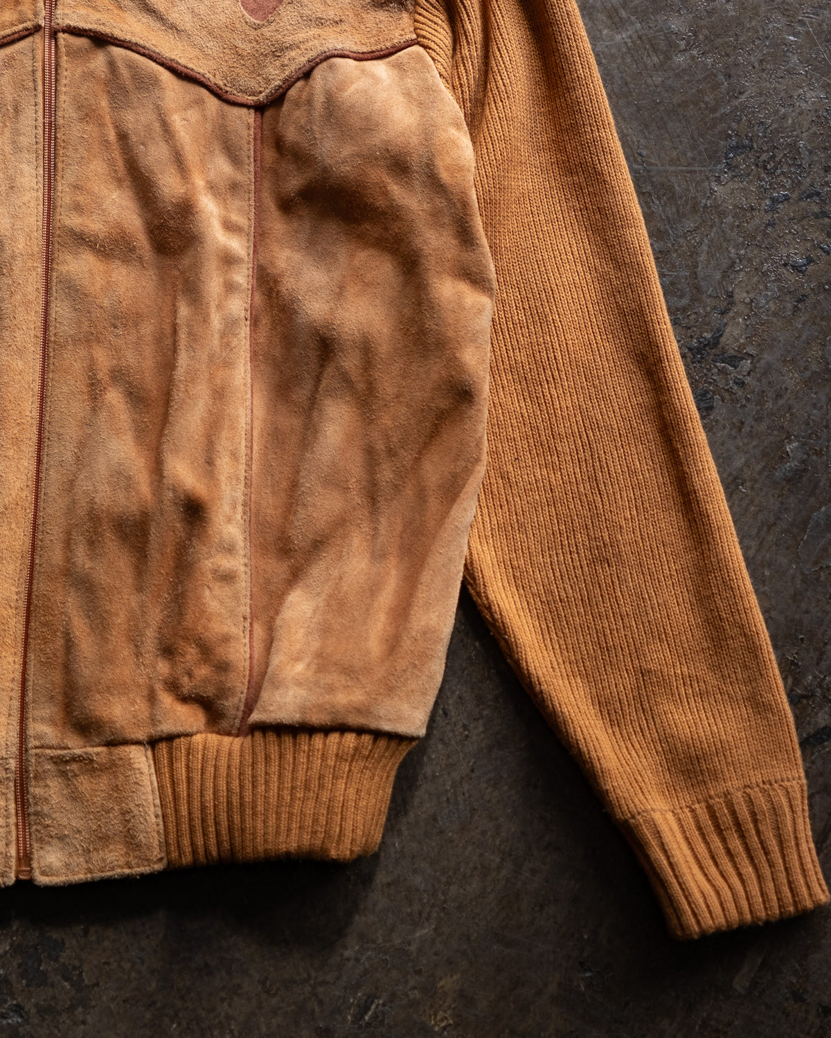 1970s-80s Suede Knit Jacket