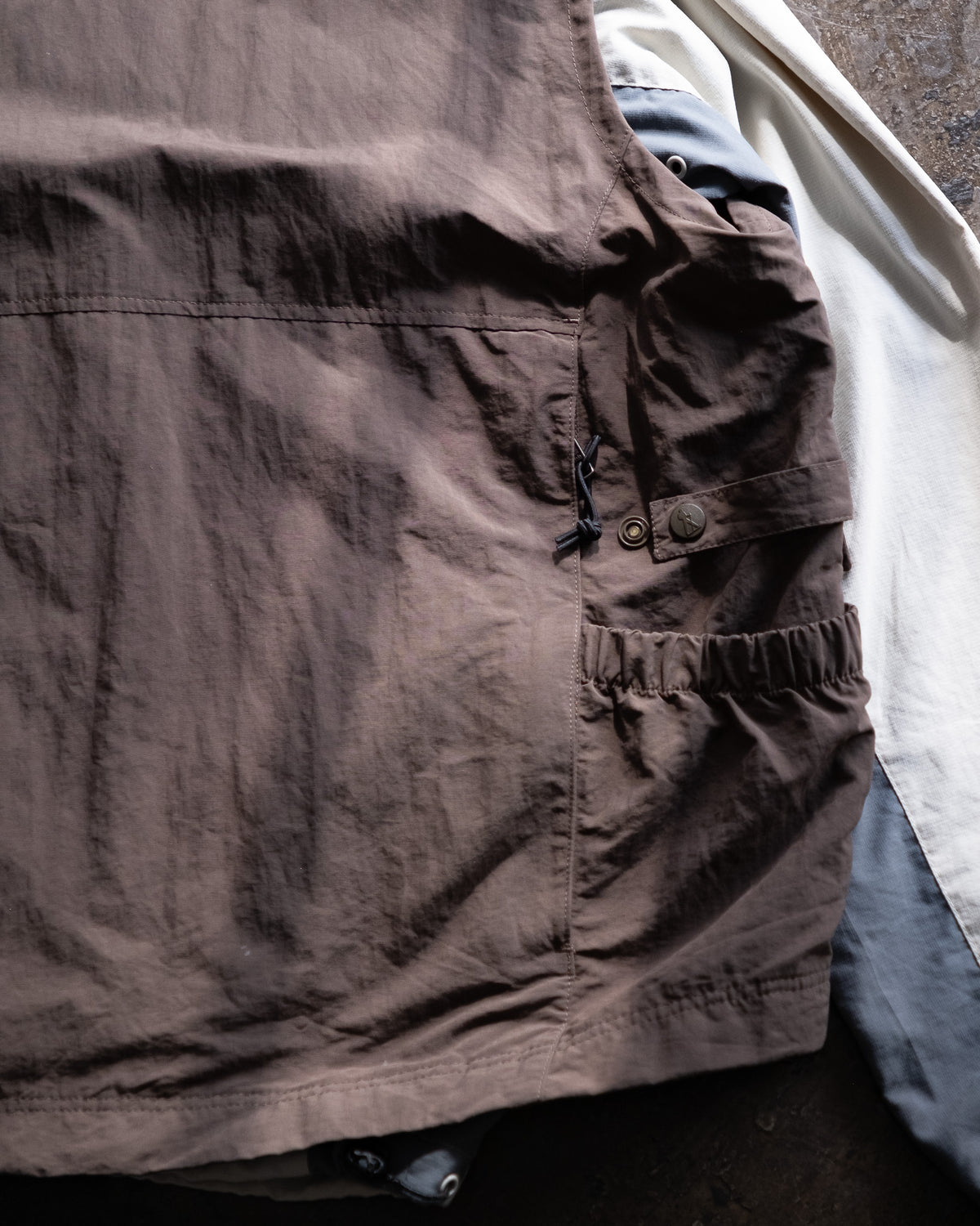 Nylon Double Zip Vest