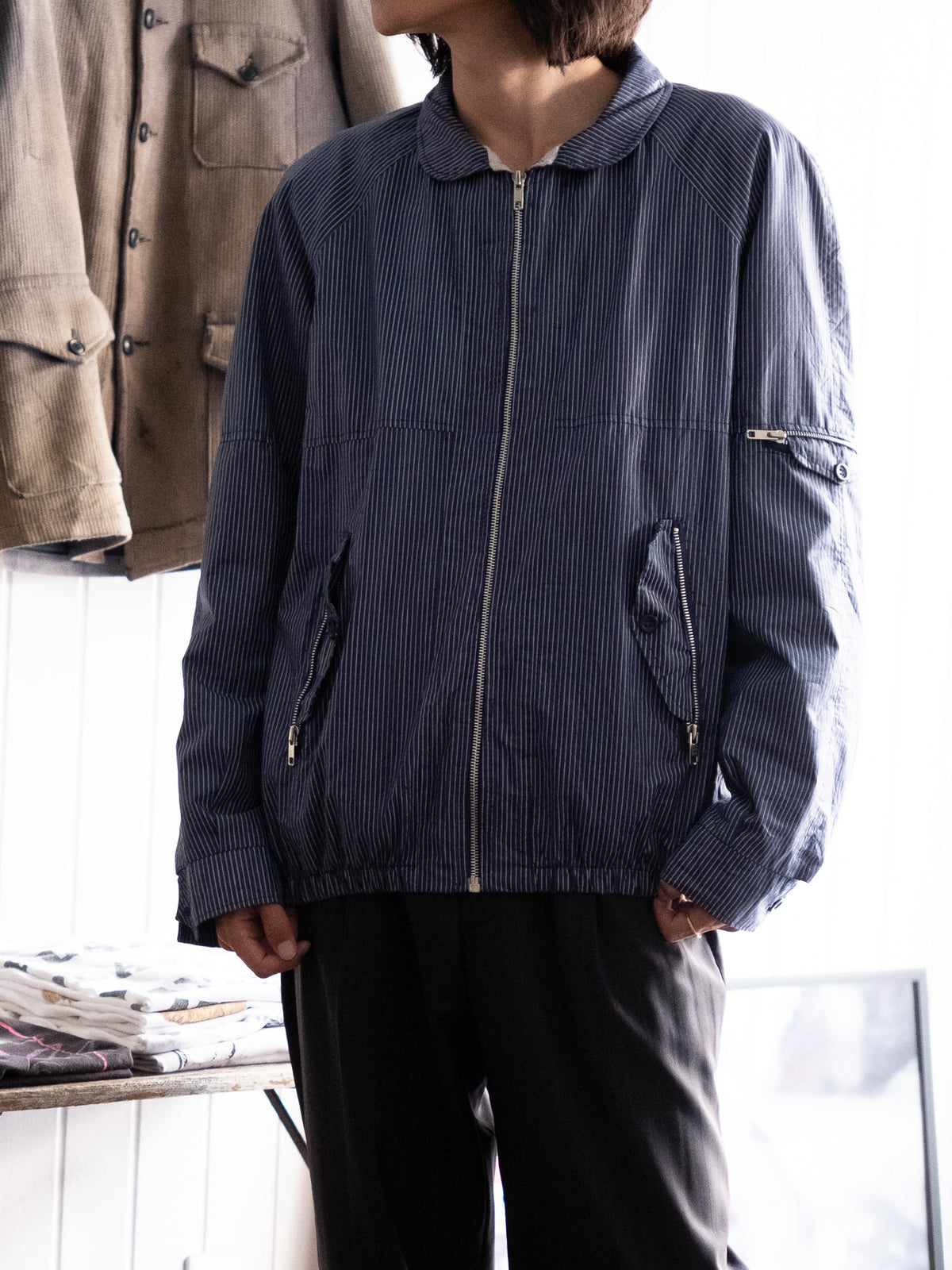 1970s-80s Striped Sports Jacket Made in France