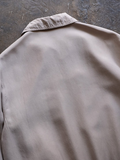 1990s EURO tops Silk Zip-up Blouson