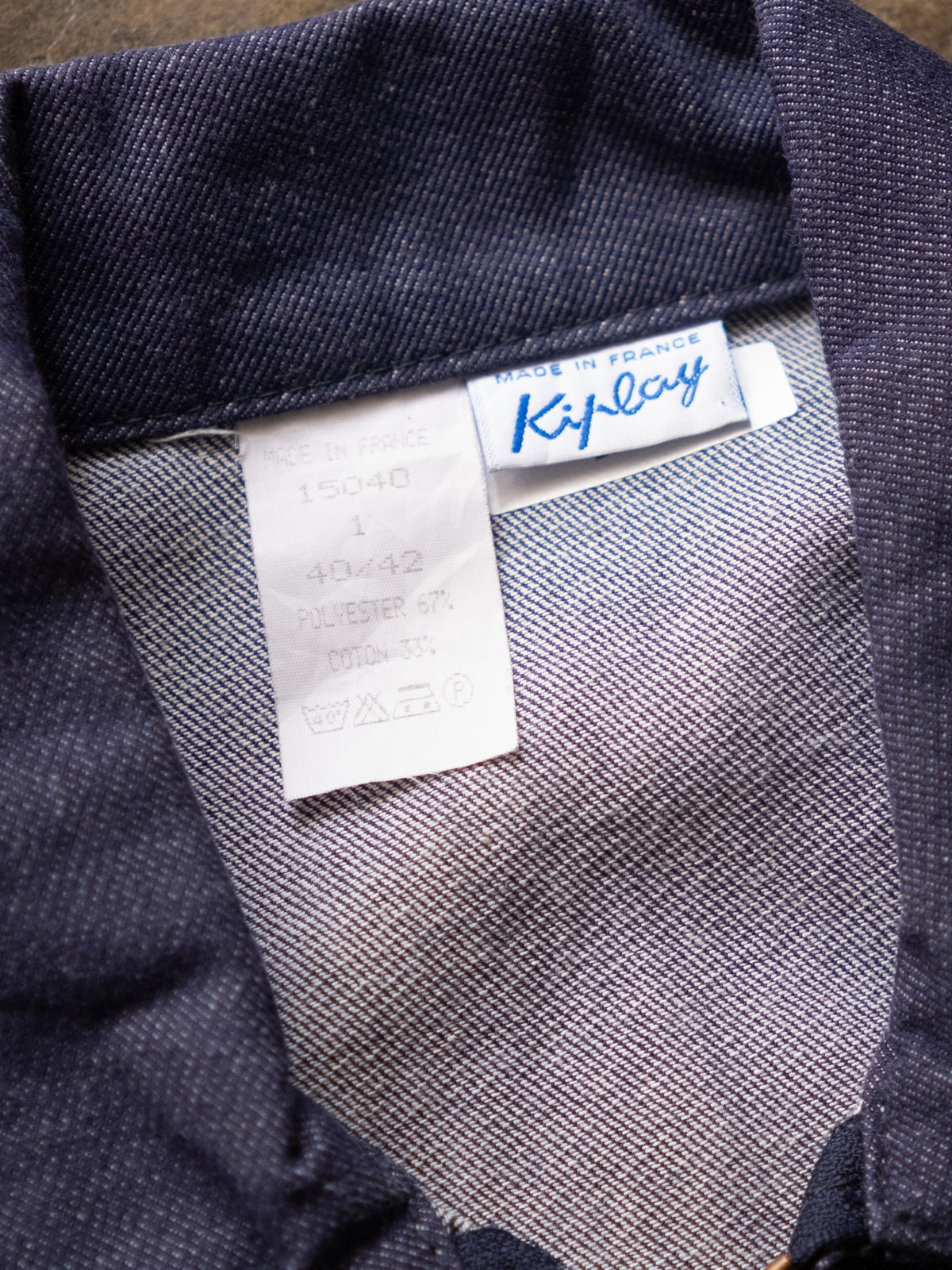1970s-80s "Kiplay" French Denim Work Jacket Made in France