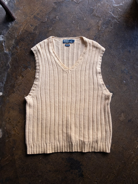 1990s "Polo by Ralph Lauren" Cotton Linen Vest