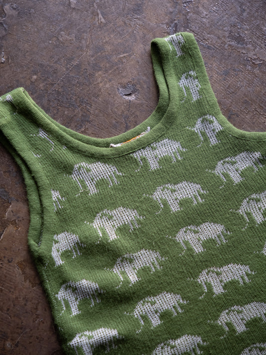 1960s-70s Filor Knit, Inc Jacquard Knit Vest