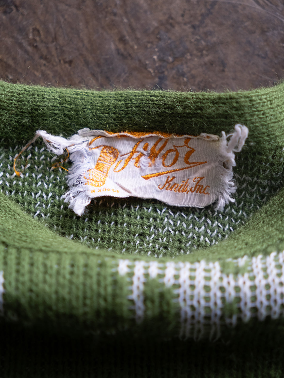 1960s-70s Filor Knit, Inc Jacquard Knit Vest