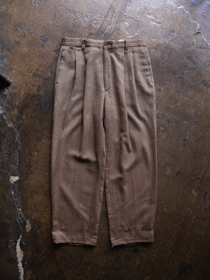 1980a-90s Herringbone Tuck Slacks Made in USA