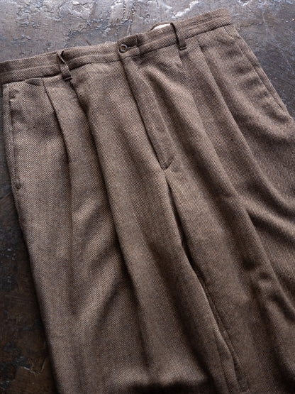 1980a-90s Herringbone Tuck Slacks Made in USA