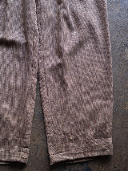 1980a-90s Herringbone Tuck Slacks Made in USA