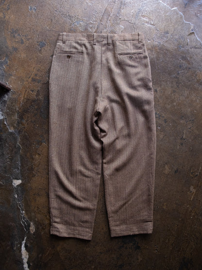 1980a-90s Herringbone Tuck Slacks Made in USA