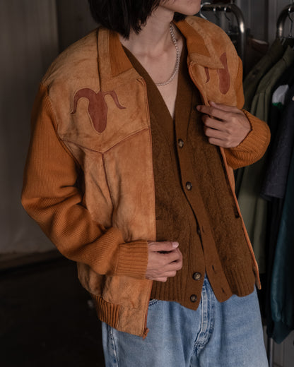 1970s-80s Suede Knit Jacket