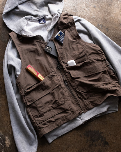 Nylon Double Zip Vest