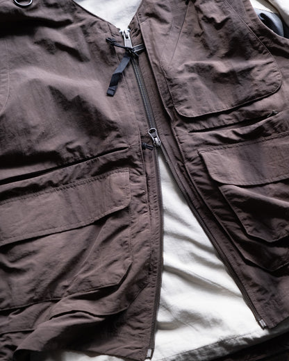 Nylon Double Zip Vest