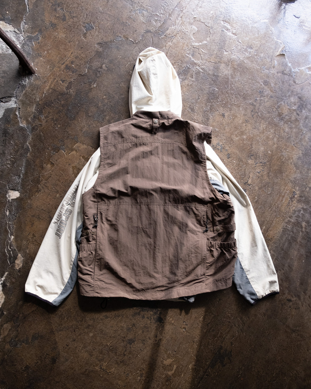 Nylon Double Zip Vest