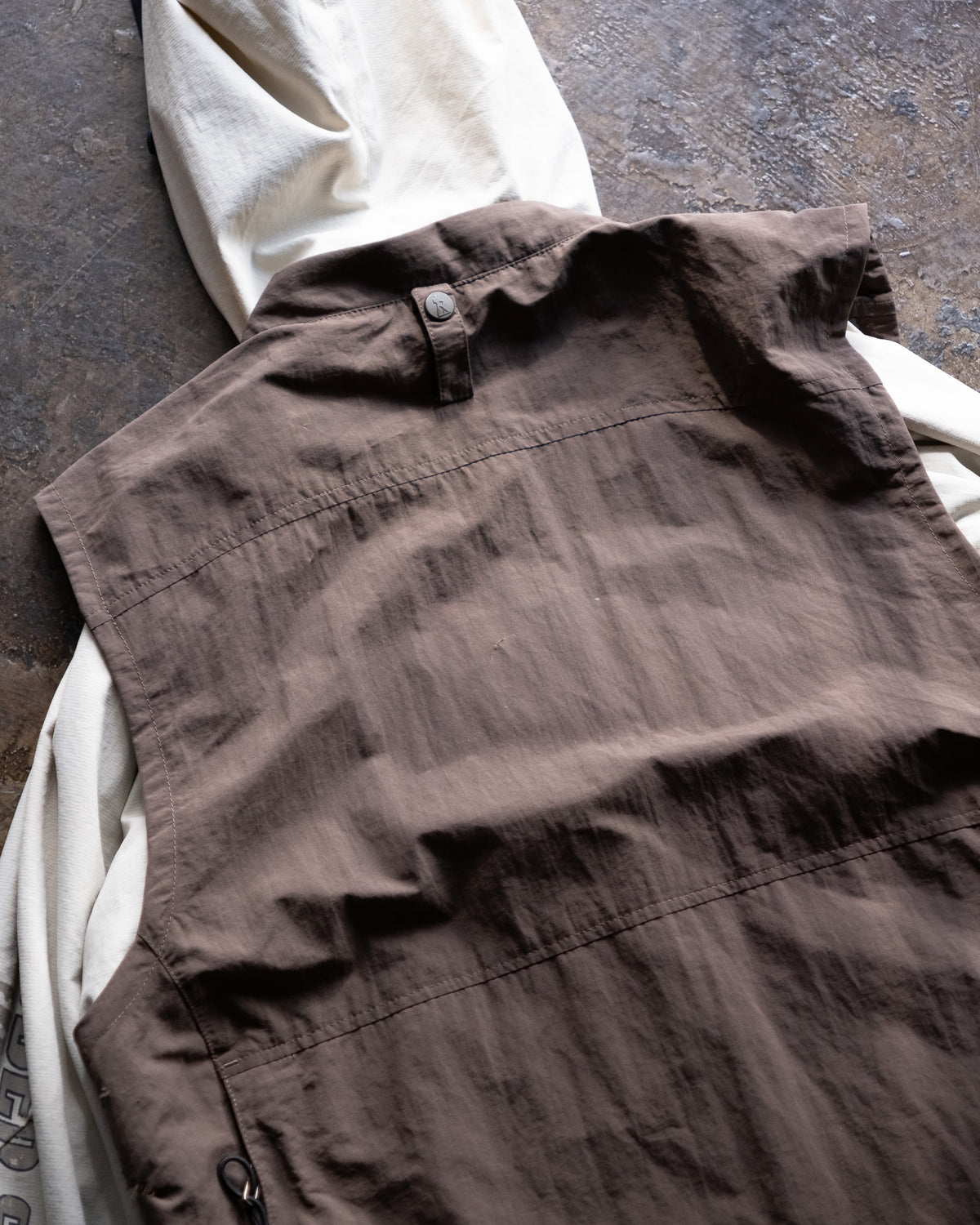 Nylon Double Zip Vest